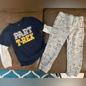 Carter's Boys Dinosaur sweatsuit size 4T